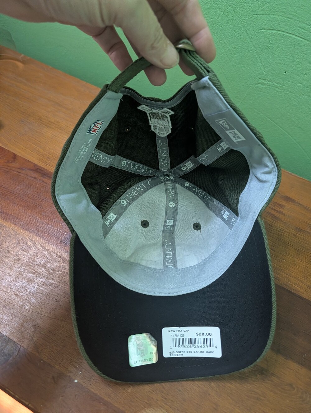 🏈New Era 49ers 9TWENTY Salute to Service Olive Hat NWT Unisex - Picture 10 of 11
